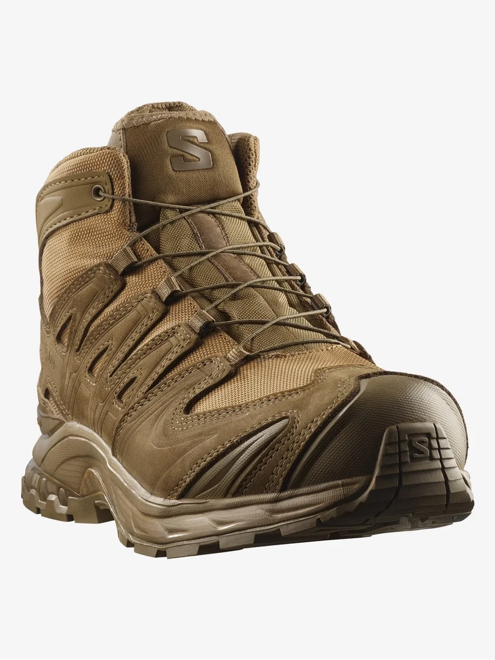 Salomon Men's Tactical Mid-Cut Boot in Tan XA FORCES MID GORE-TE
